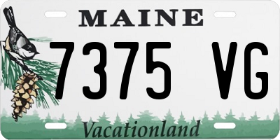 ME license plate 7375VG