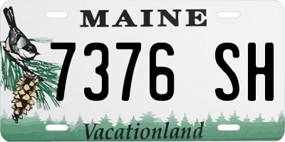 ME license plate 7376SH
