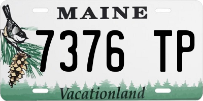 ME license plate 7376TP