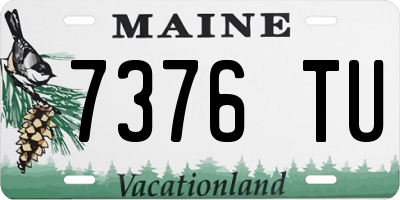 ME license plate 7376TU