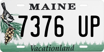 ME license plate 7376UP