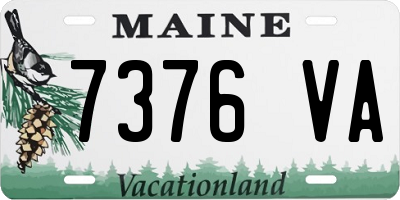 ME license plate 7376VA