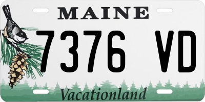 ME license plate 7376VD