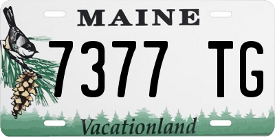ME license plate 7377TG