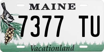 ME license plate 7377TU