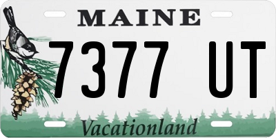 ME license plate 7377UT