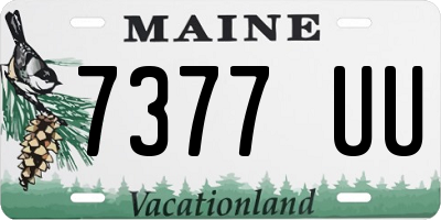 ME license plate 7377UU