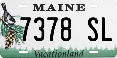 ME license plate 7378SL