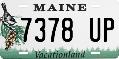 ME license plate 7378UP