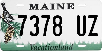 ME license plate 7378UZ
