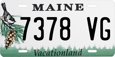 ME license plate 7378VG