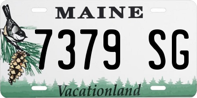ME license plate 7379SG