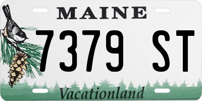 ME license plate 7379ST