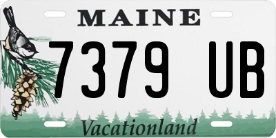 ME license plate 7379UB