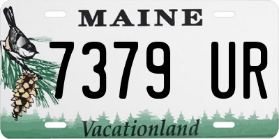 ME license plate 7379UR