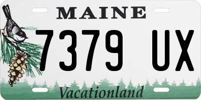 ME license plate 7379UX