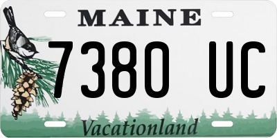ME license plate 7380UC