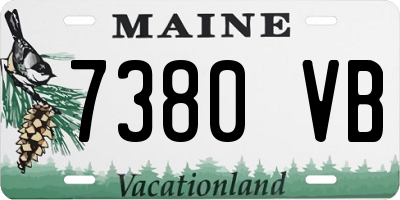 ME license plate 7380VB