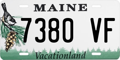 ME license plate 7380VF