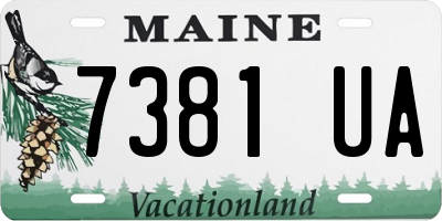 ME license plate 7381UA
