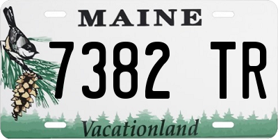 ME license plate 7382TR
