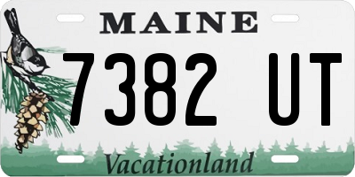 ME license plate 7382UT