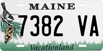 ME license plate 7382VA