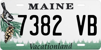 ME license plate 7382VB