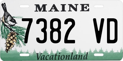 ME license plate 7382VD