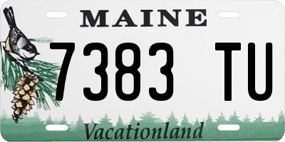 ME license plate 7383TU