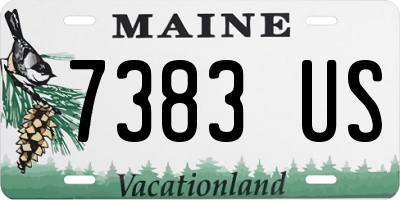 ME license plate 7383US