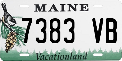 ME license plate 7383VB