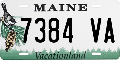 ME license plate 7384VA
