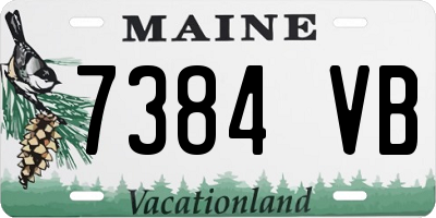 ME license plate 7384VB