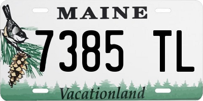 ME license plate 7385TL
