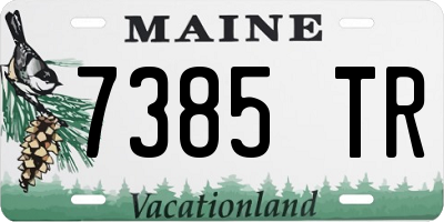 ME license plate 7385TR
