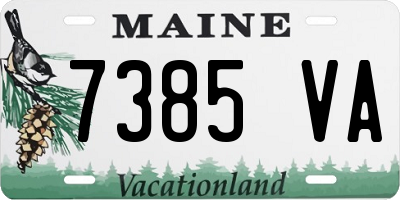 ME license plate 7385VA