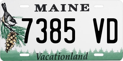 ME license plate 7385VD