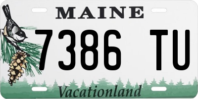 ME license plate 7386TU