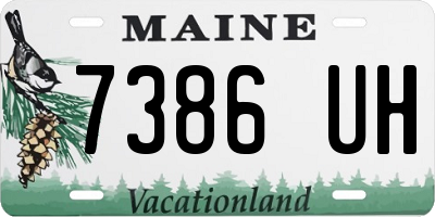 ME license plate 7386UH