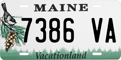 ME license plate 7386VA