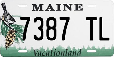 ME license plate 7387TL