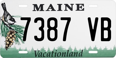 ME license plate 7387VB