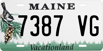 ME license plate 7387VG