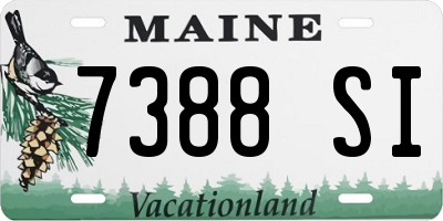 ME license plate 7388SI
