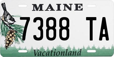 ME license plate 7388TA