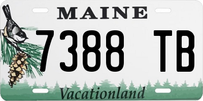 ME license plate 7388TB