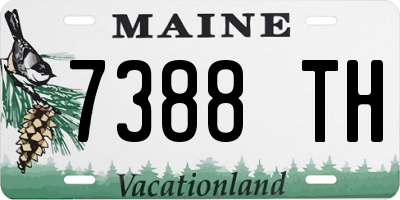 ME license plate 7388TH