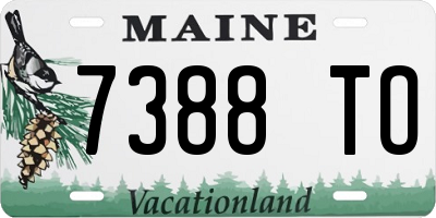 ME license plate 7388TO