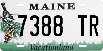 ME license plate 7388TR